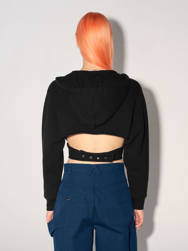 WRAPPED HOODIE SWEATSHIRT - 4