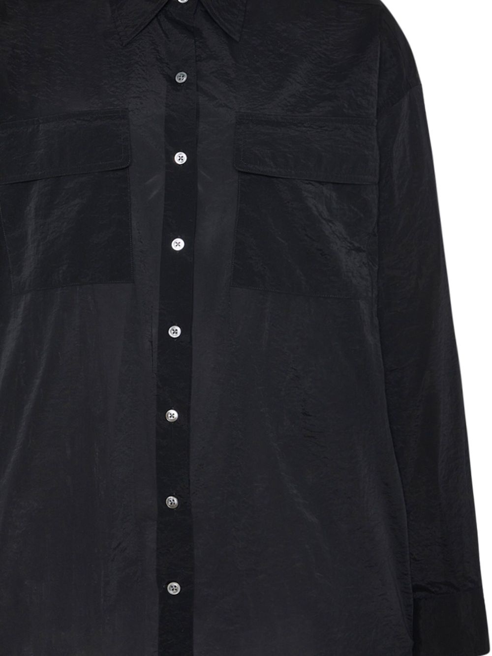 pointed-collar button-up shirt - 2