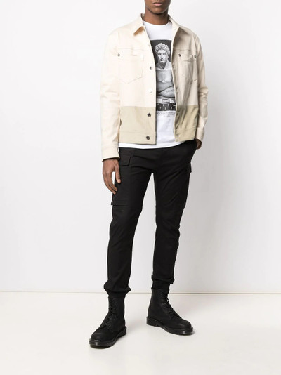 Neil Barrett panelled denim jacket outlook