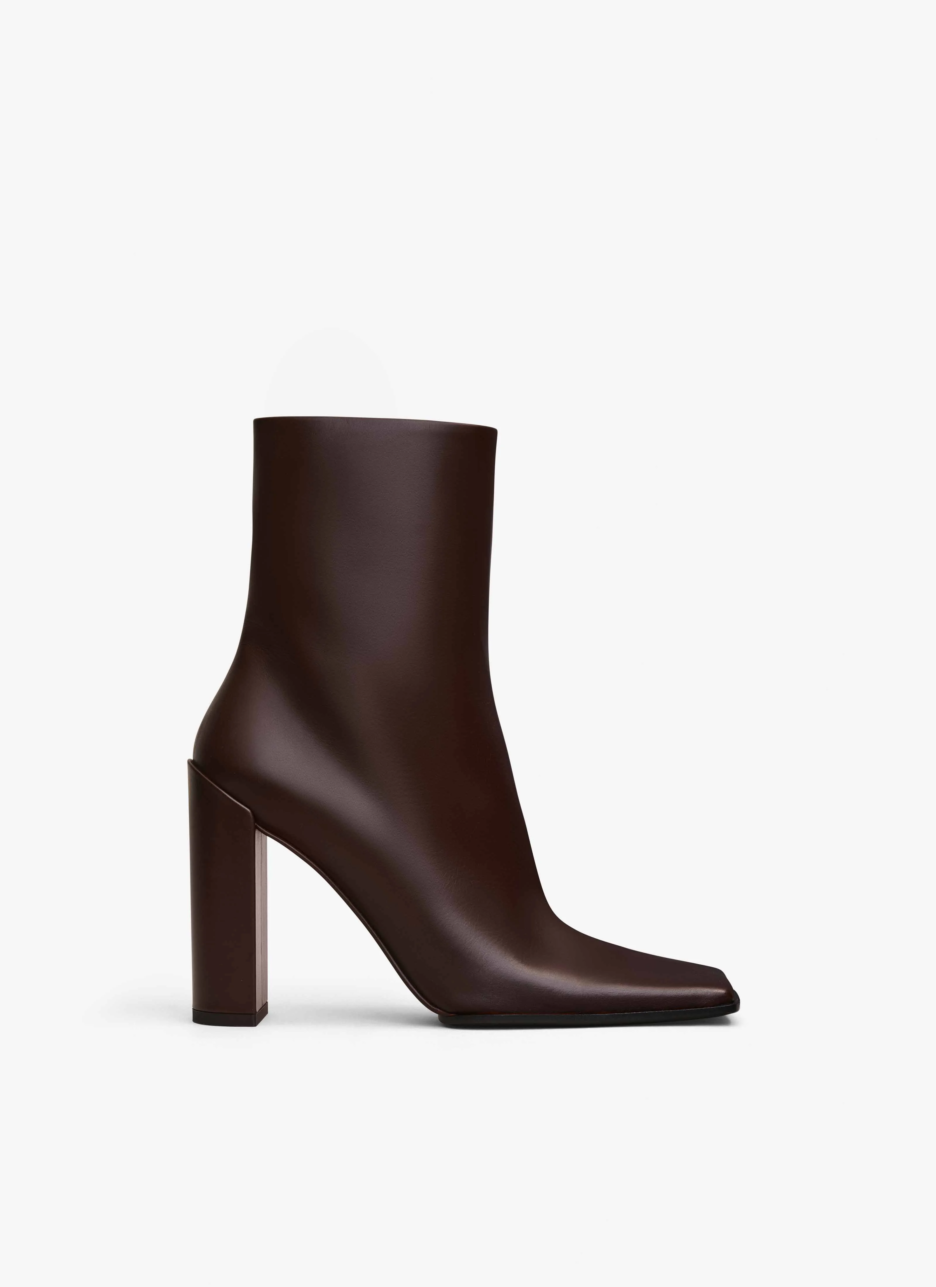 SQUARE ANKLE BOOTS IN CALFSKIN - 1