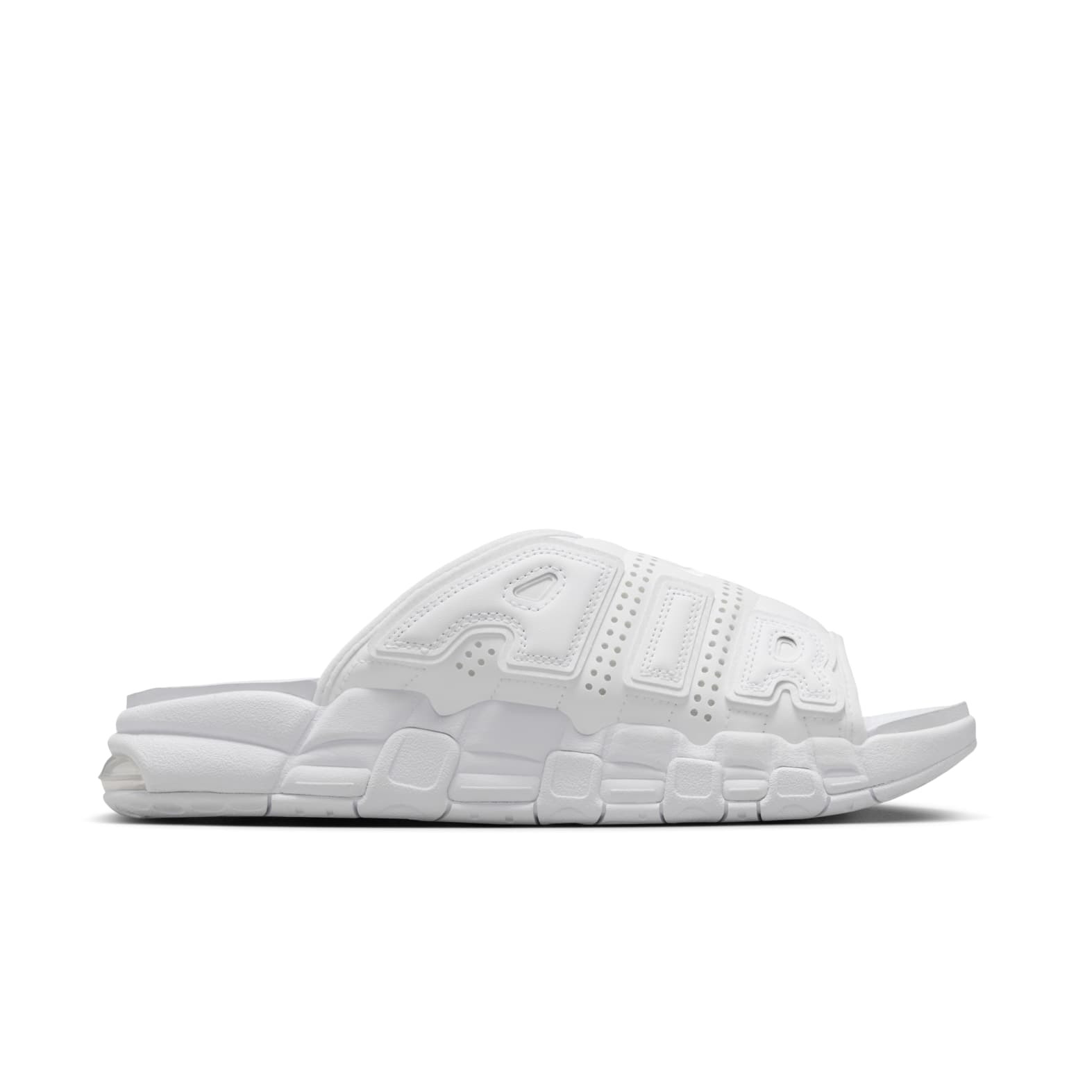 Nike Air More Uptempo Slides 'Triple White' FD9883-101 - 2