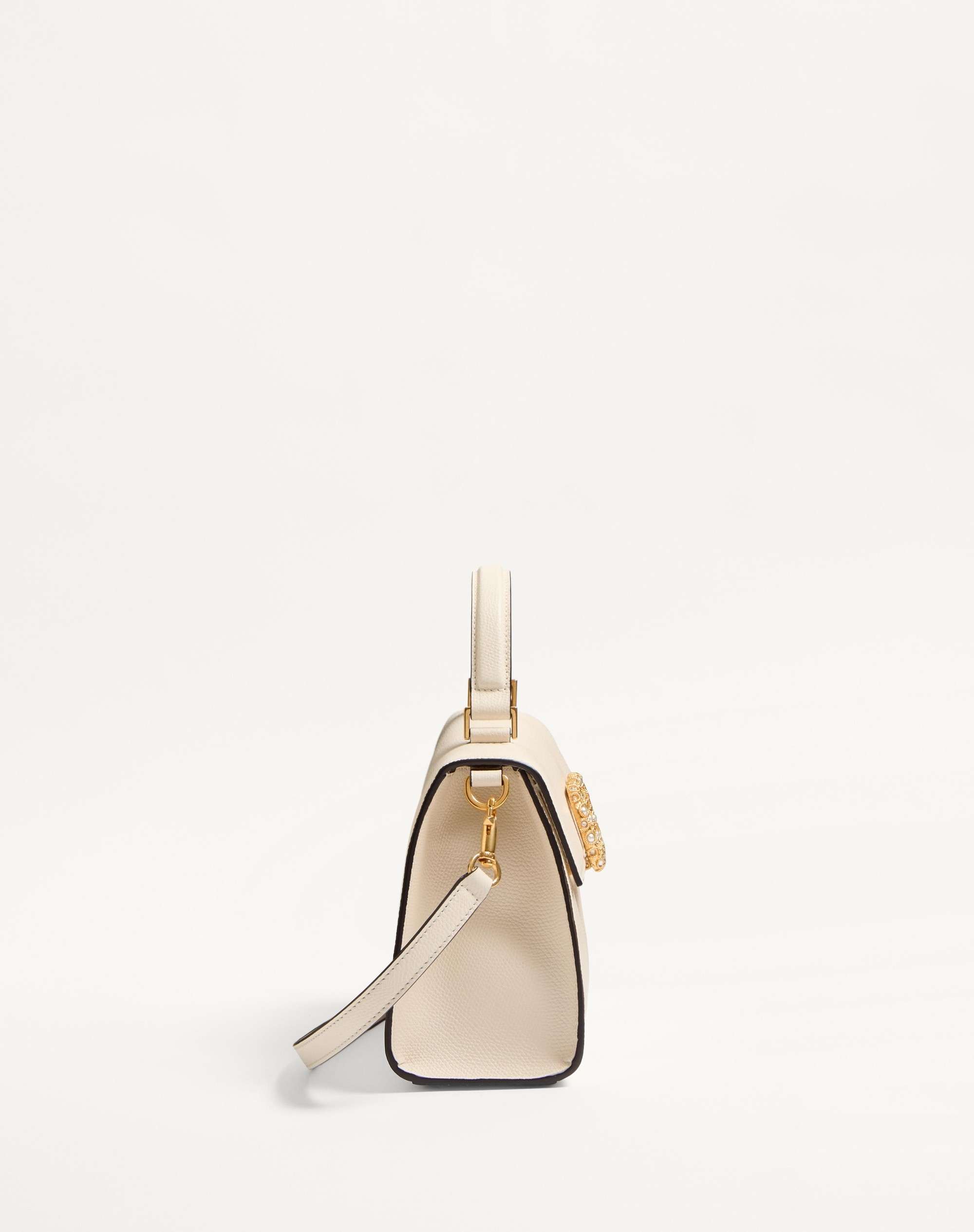 VALENTINO GARAVANI VSLING SMALL HANDBAG IN GRAINY CALFSKIN WITH JEWEL LOGO - 3