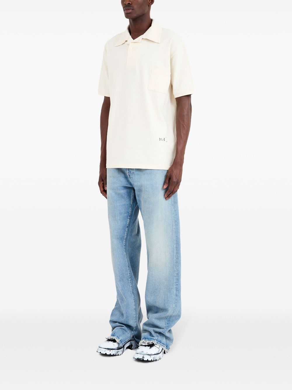 logo-print polo shirt - 6