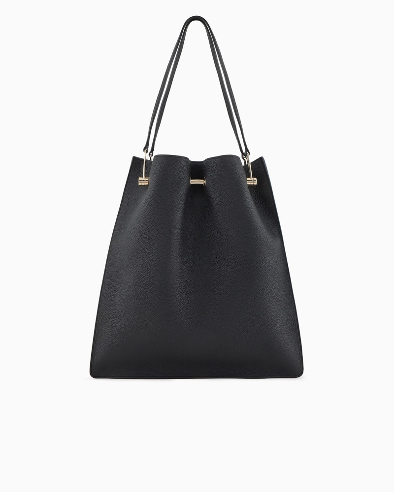 MEDIUM SHOPPER BAG IN PEBBLED LEATHER 3