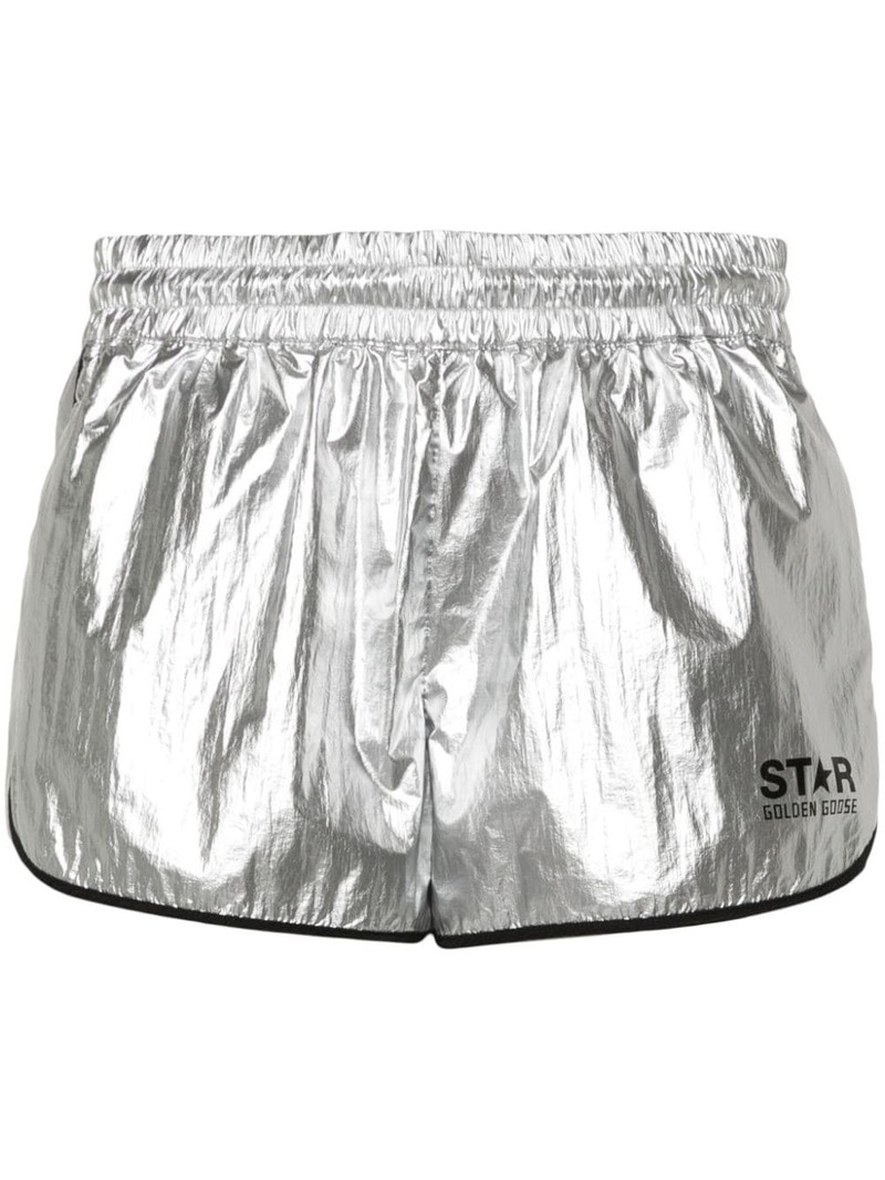 Diana laminated mini shorts - 1