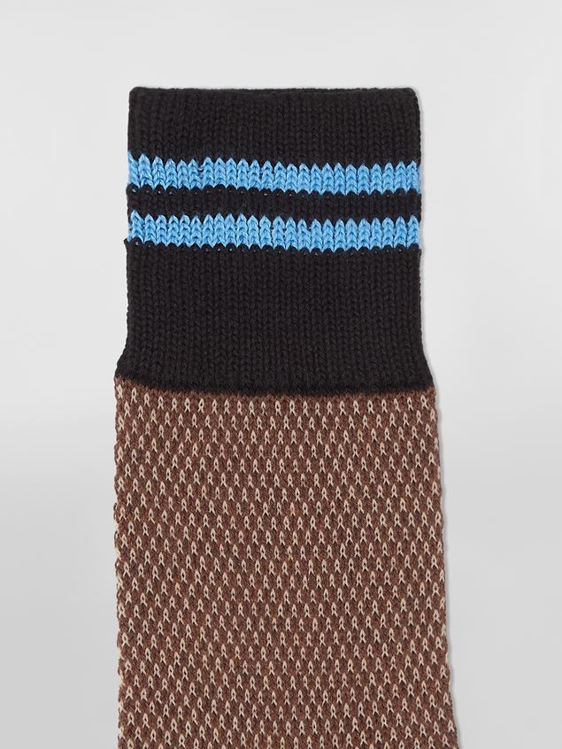 GREEN COTTON AND NYLON SOCK - 3