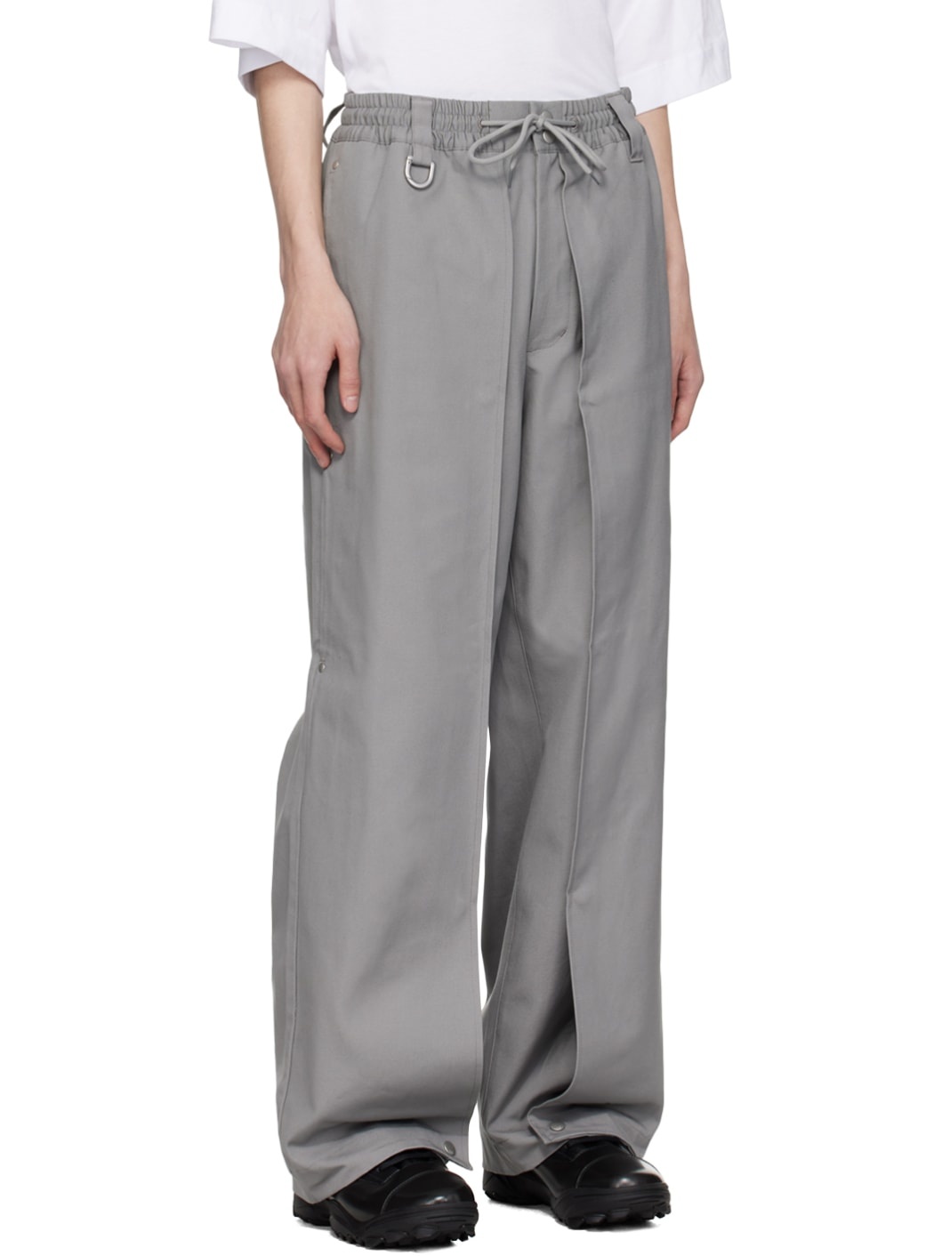 Gray Workwear Trousers - 2
