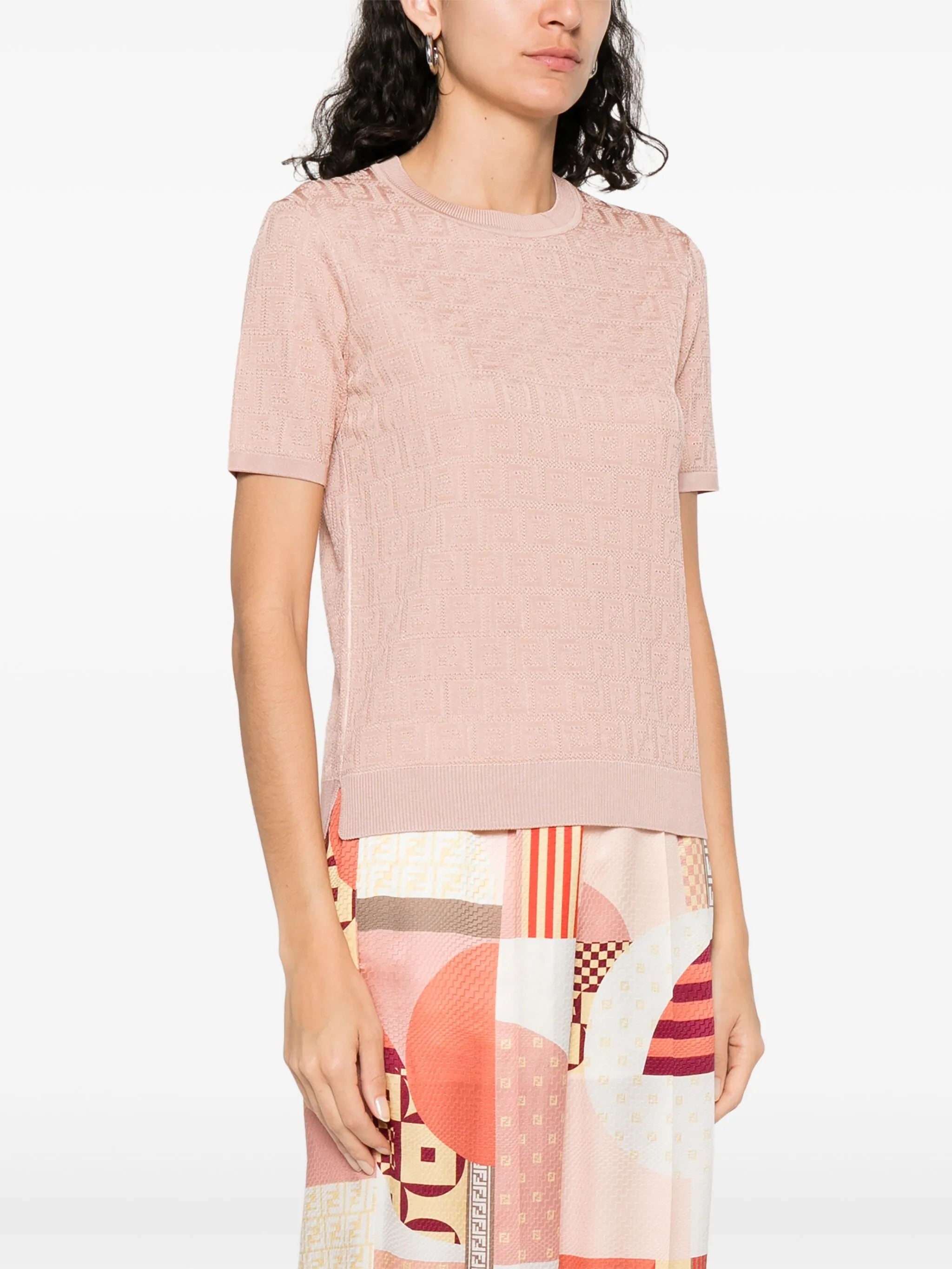 FF-jacquard T-shirt - 4
