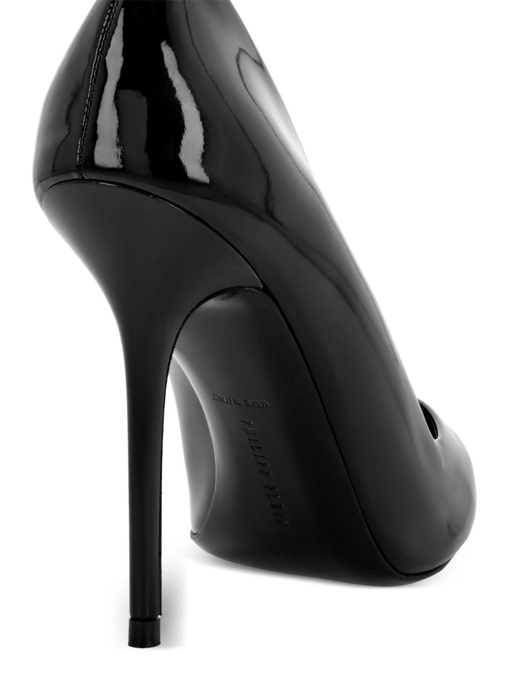 skull-appliquÃ© patent-leather pumps - 3