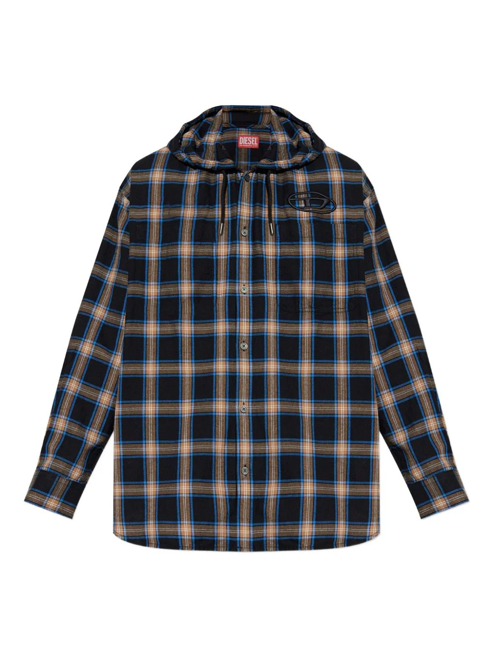 S-Dewny-Hood-Ajfi hooded checked shirt - 1