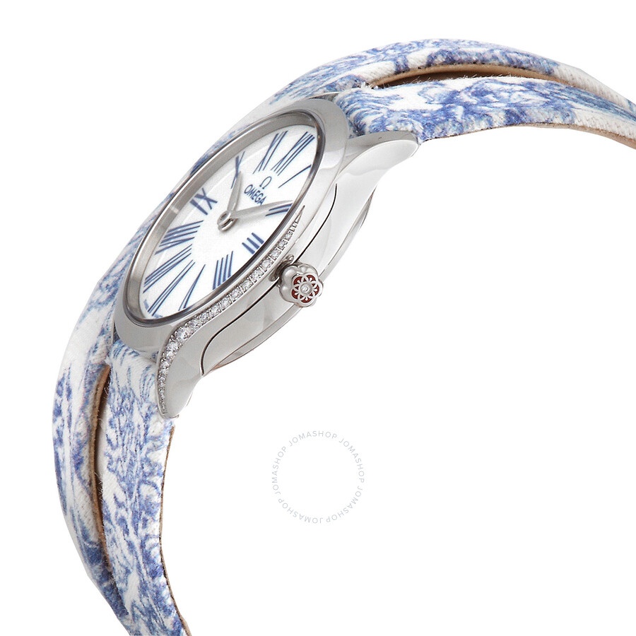 Omega De Ville Quartz Diamond White Dial Ladies Watch 428.17.26.60.04.001 - 2