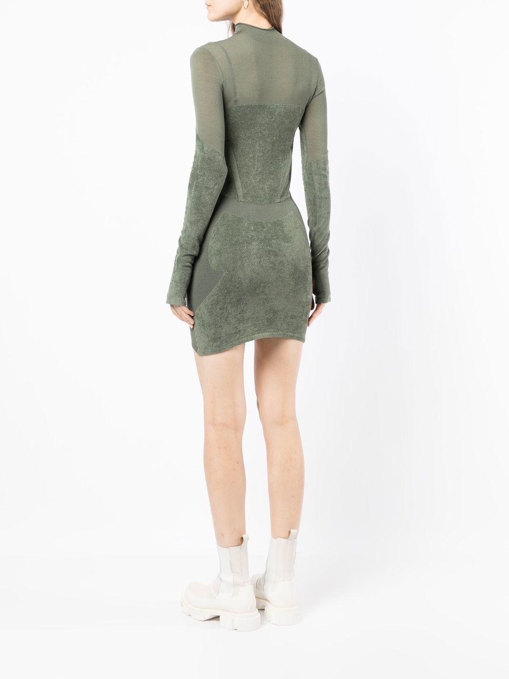 Chenille intarsia mini dress - 4