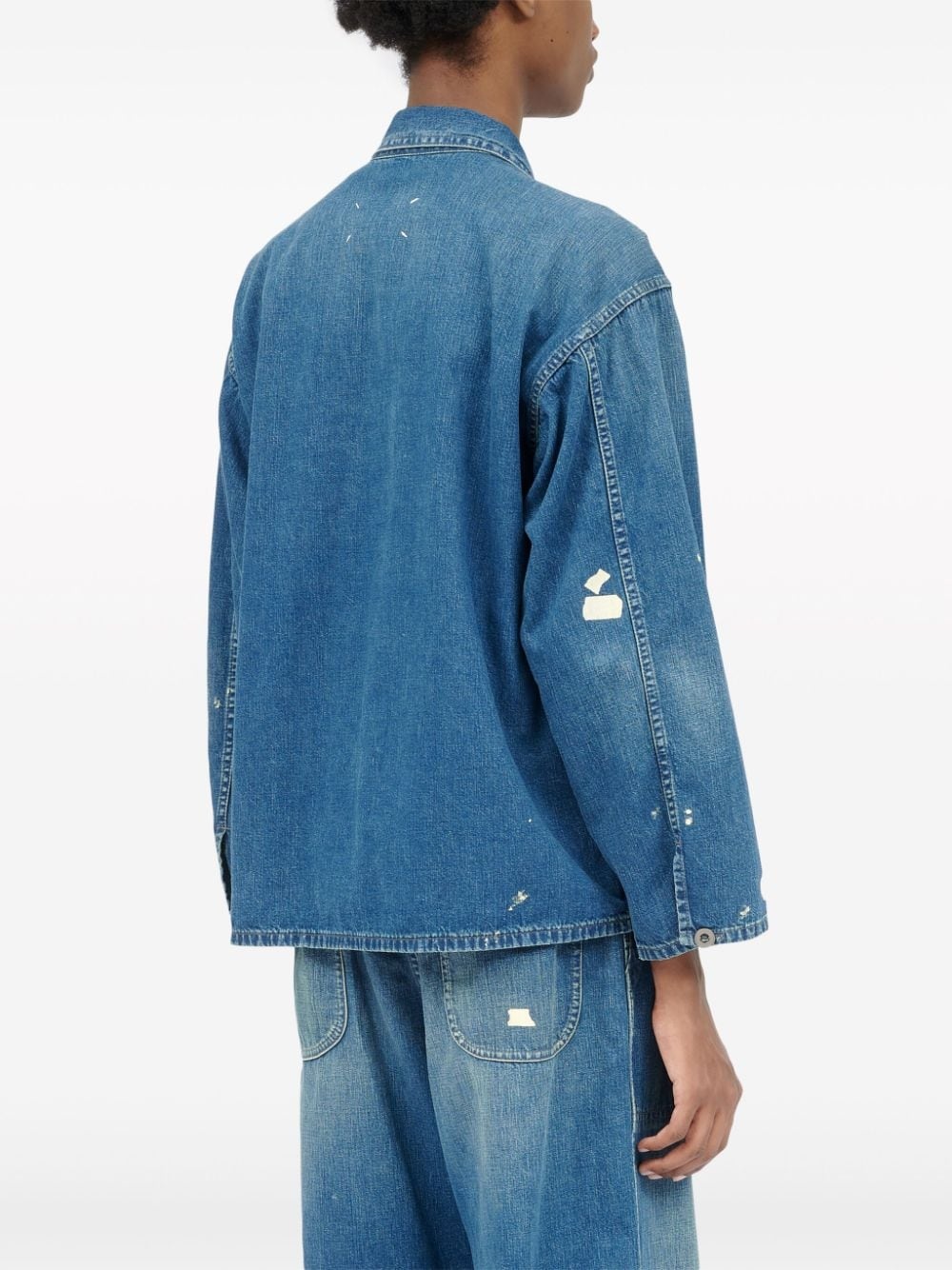 Distressed denim shirt - 4