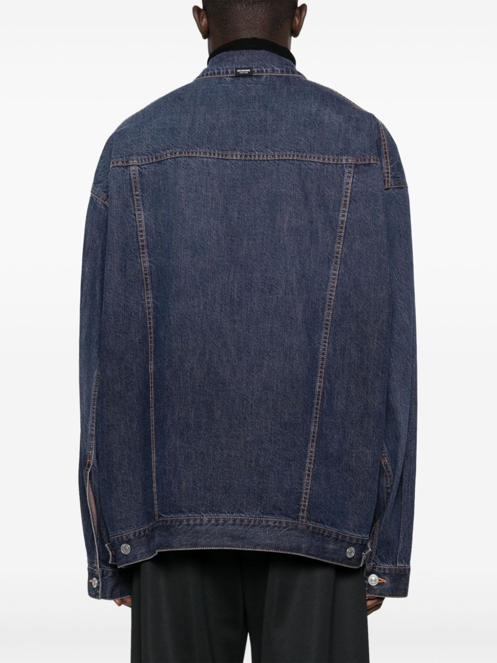 drop-shoulder denim jacket - 4
