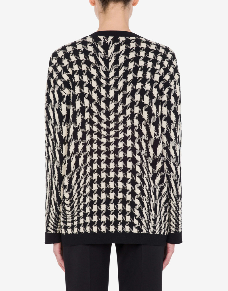 MORPHED PIED DE POULE STRETCH CARDIGAN 3