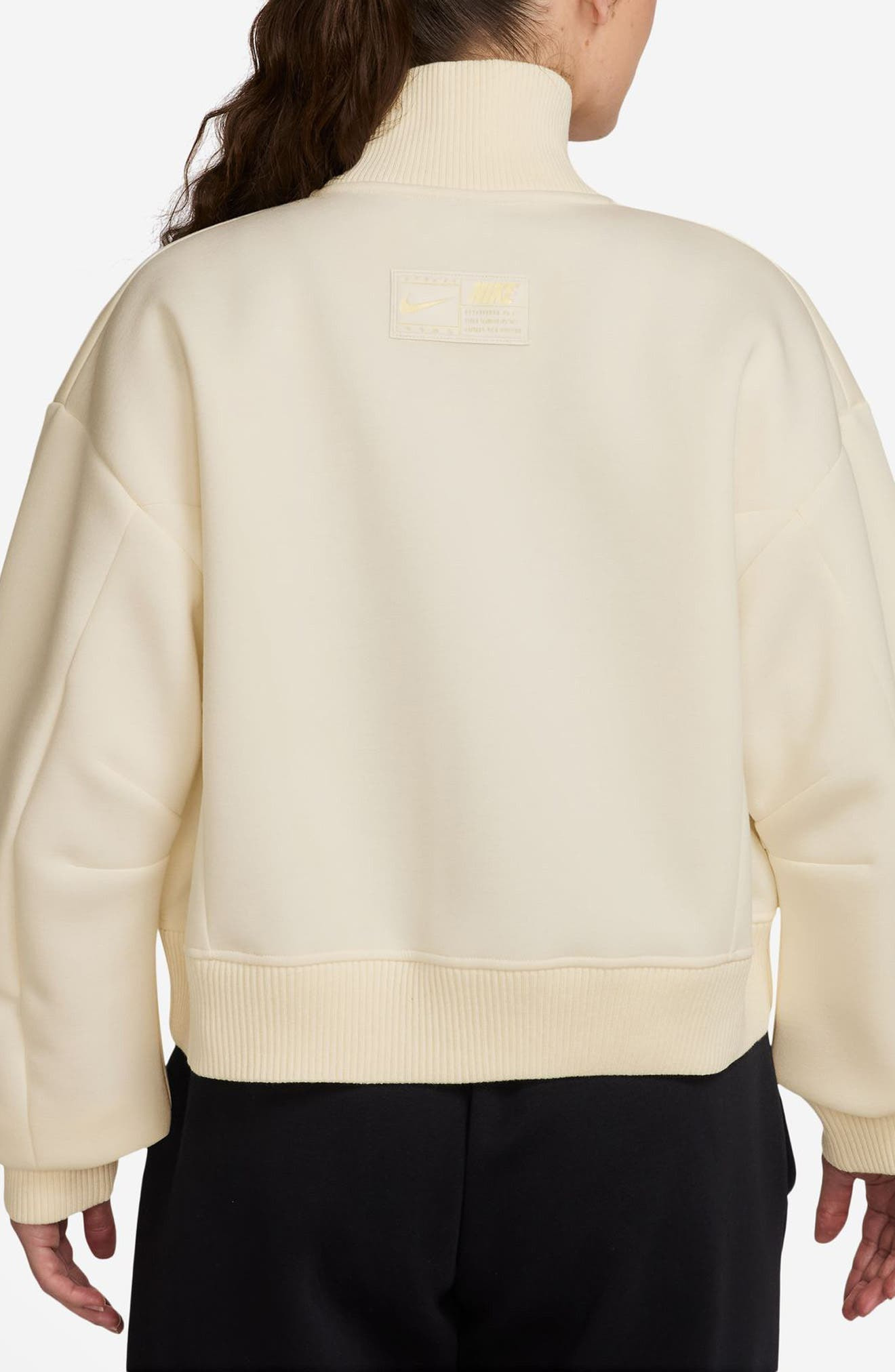 Nike Sportswear Destroyer Bomber Jacket in Pale Ivory/Sail at Nordstrom - 2
