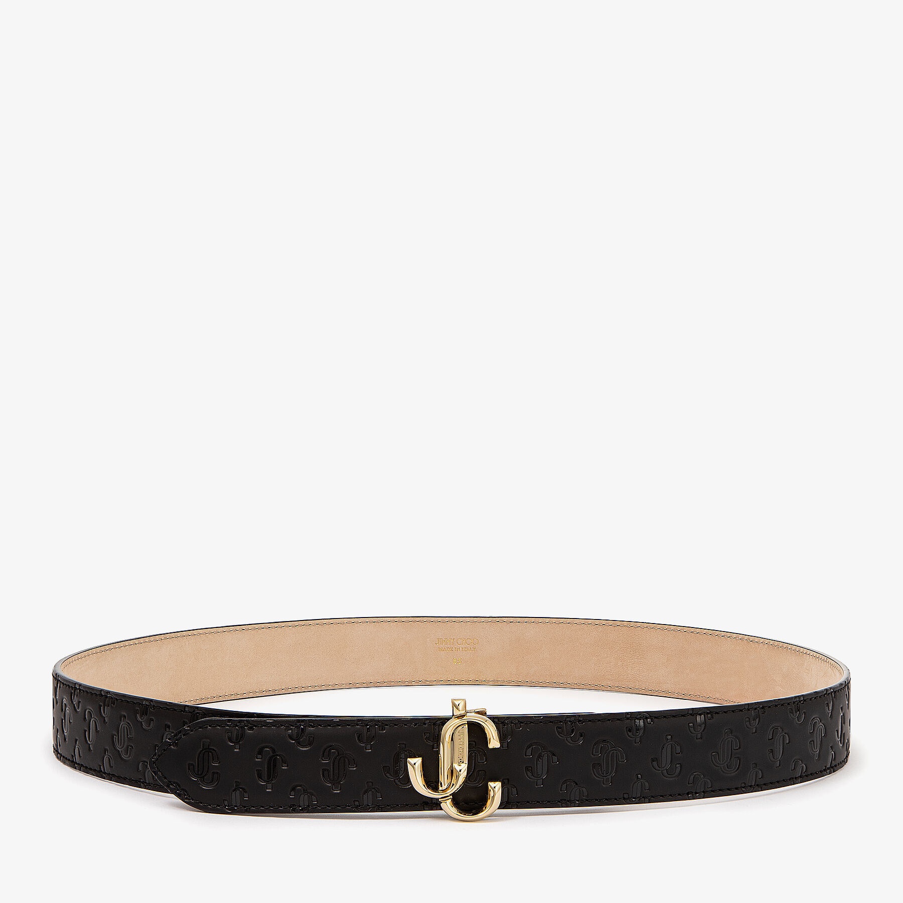 Felisa
Black JC Logo Pattern Belt with JC Emblem - 1