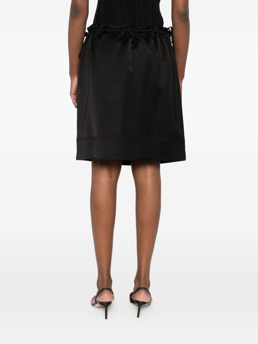 drawstring mini skirt - 4