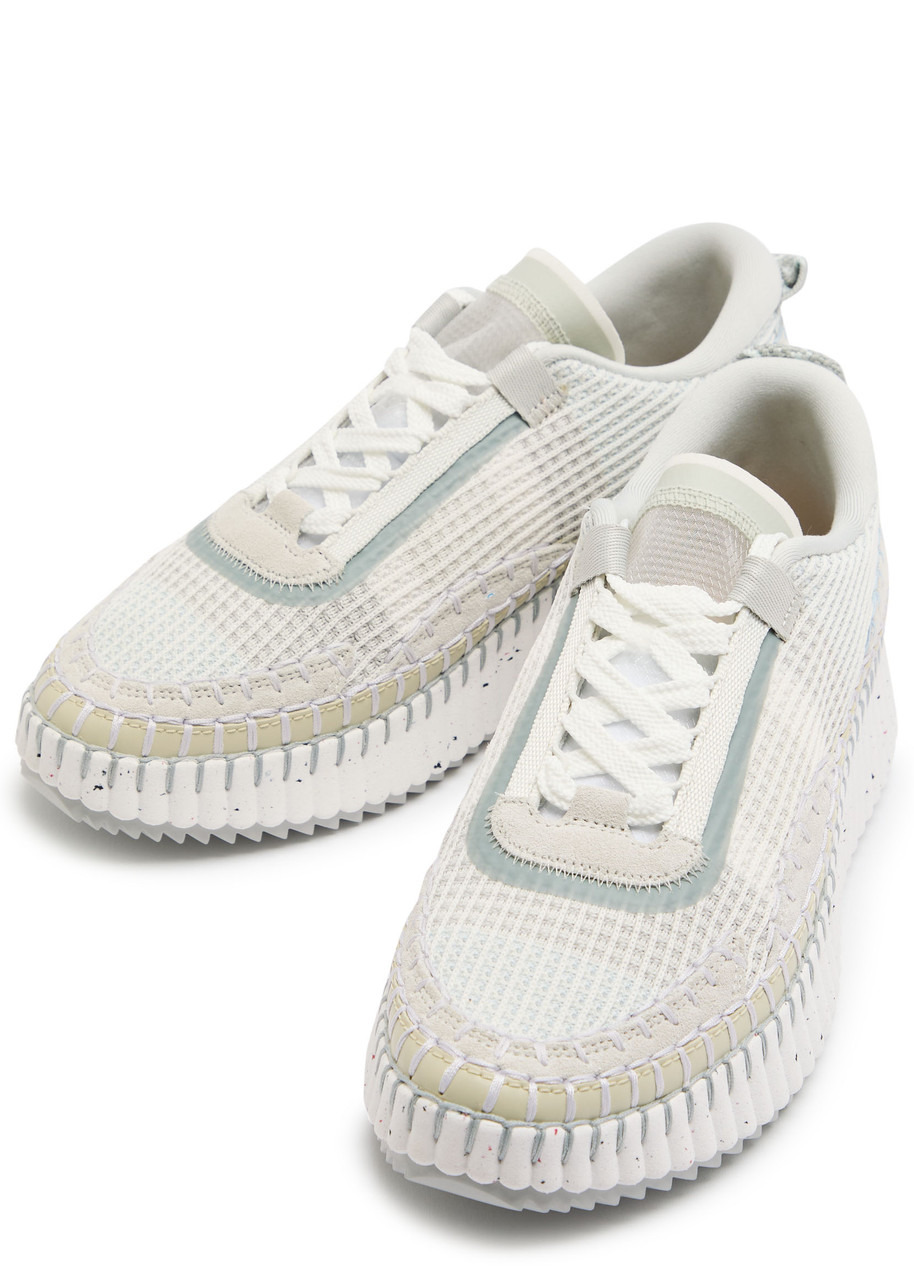 Chloe Nama Panelled Knitted Sneakers - 3