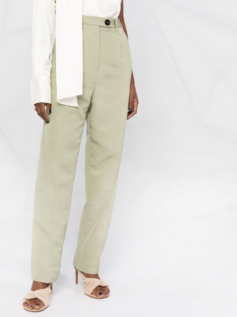 high-waisted straight-leg trousers 5