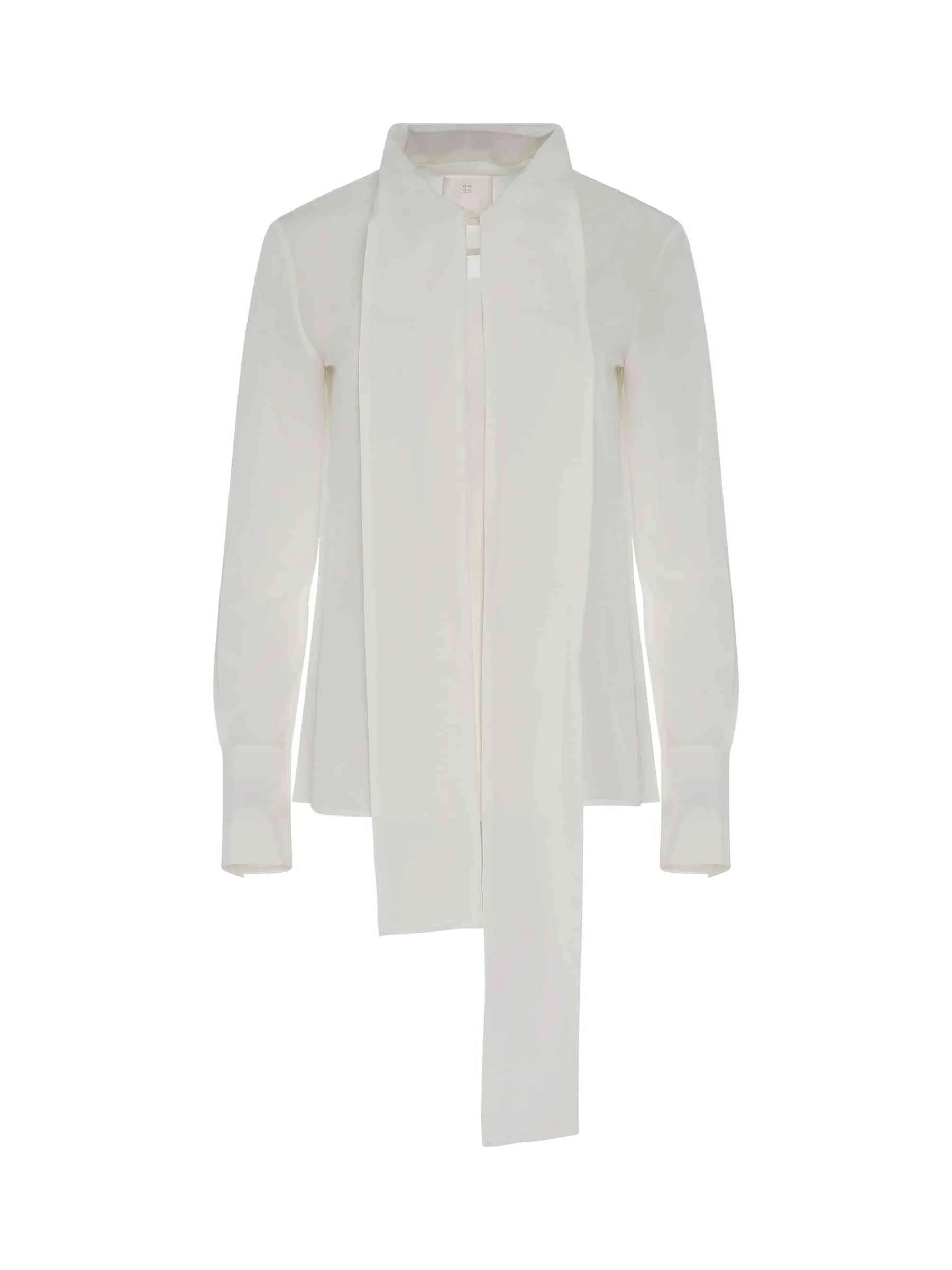 Silk Blouse in White - 1
