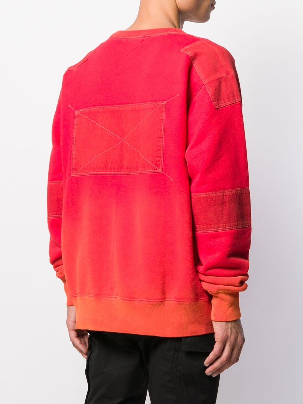 stitched logo sweatshirt - 4
