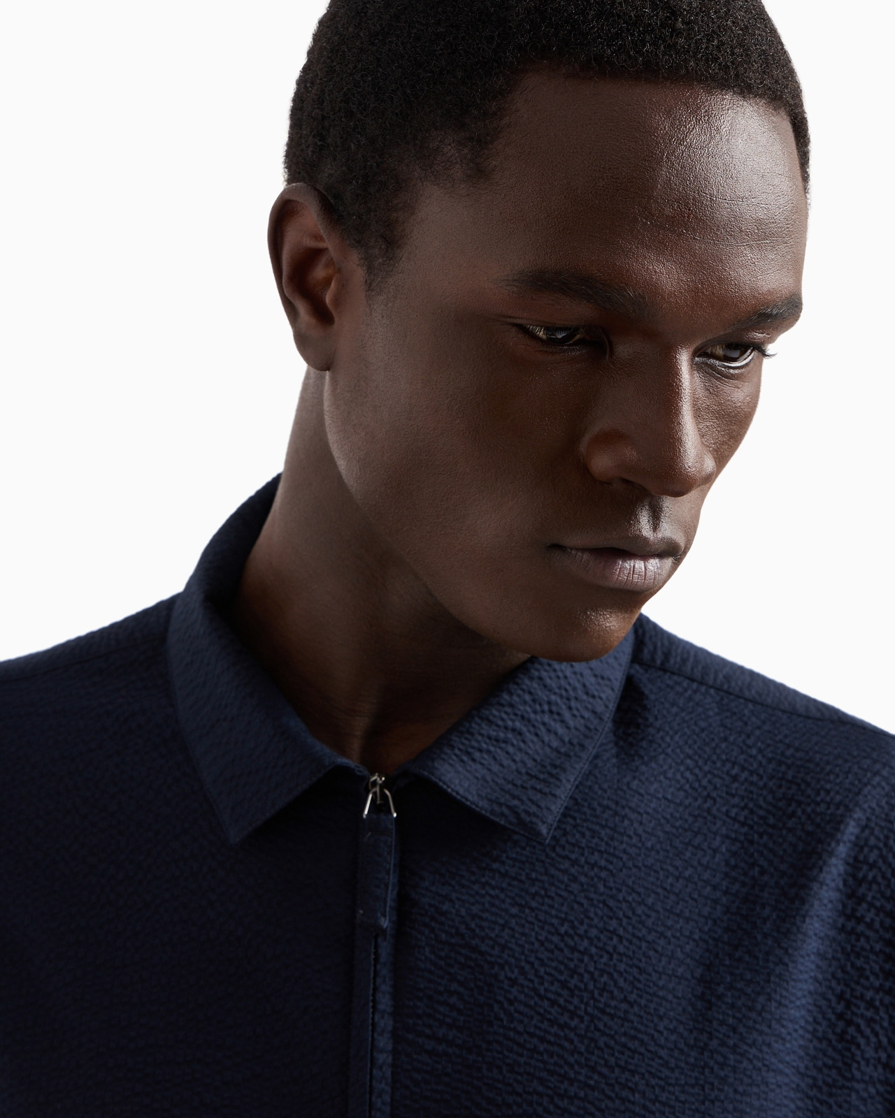 Zipped, cotton-seersucker shirt - 5