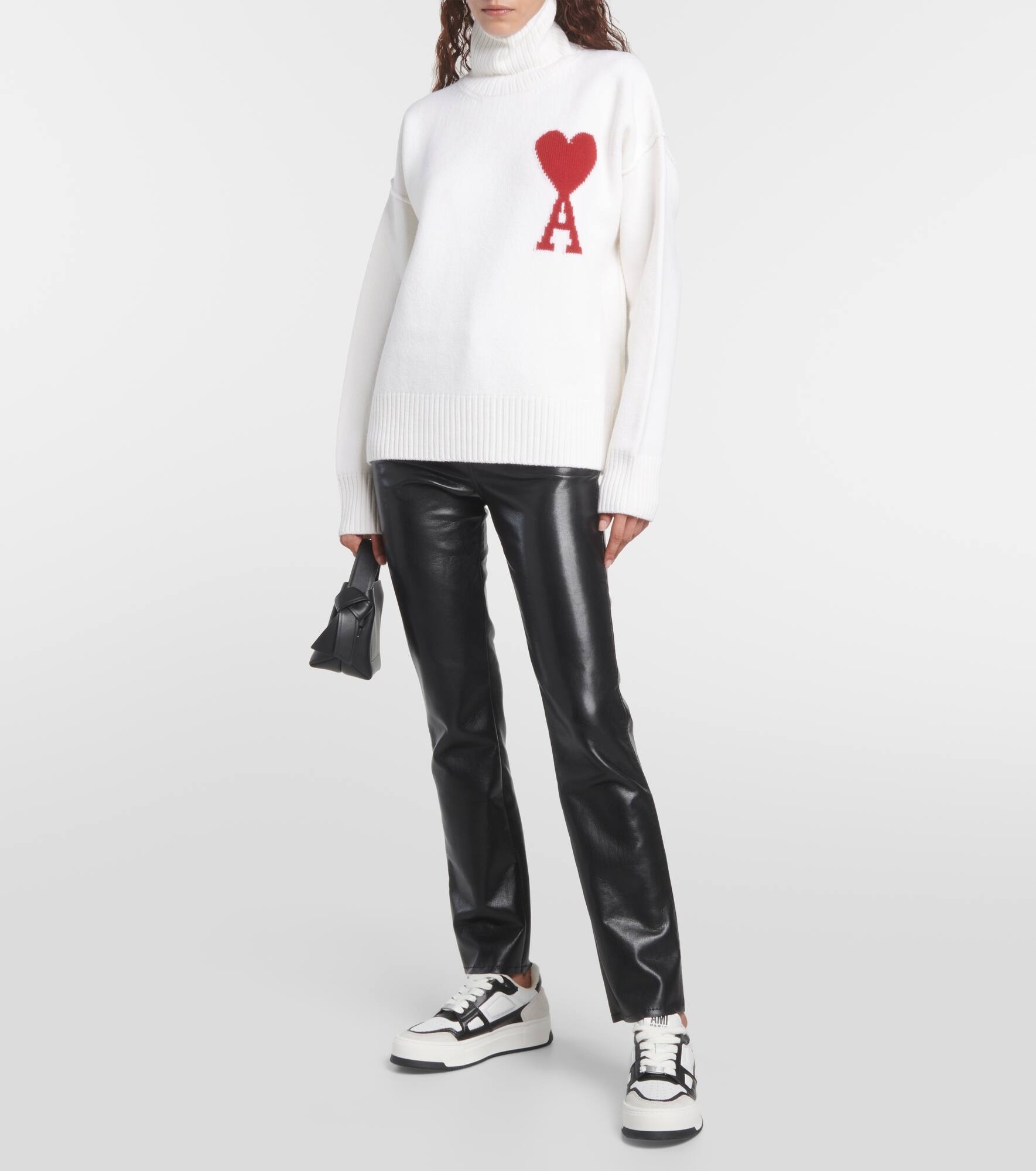 Ami de Cœur wool turtleneck sweater - 2