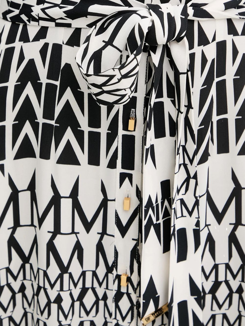 buttoned geometric-print maxi dress 5