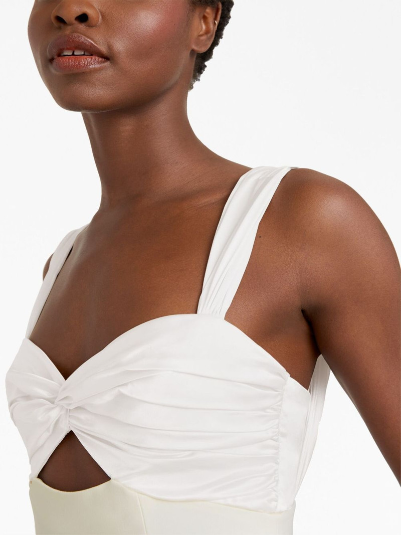 Julie sweetheart-neck side-slit gown 4