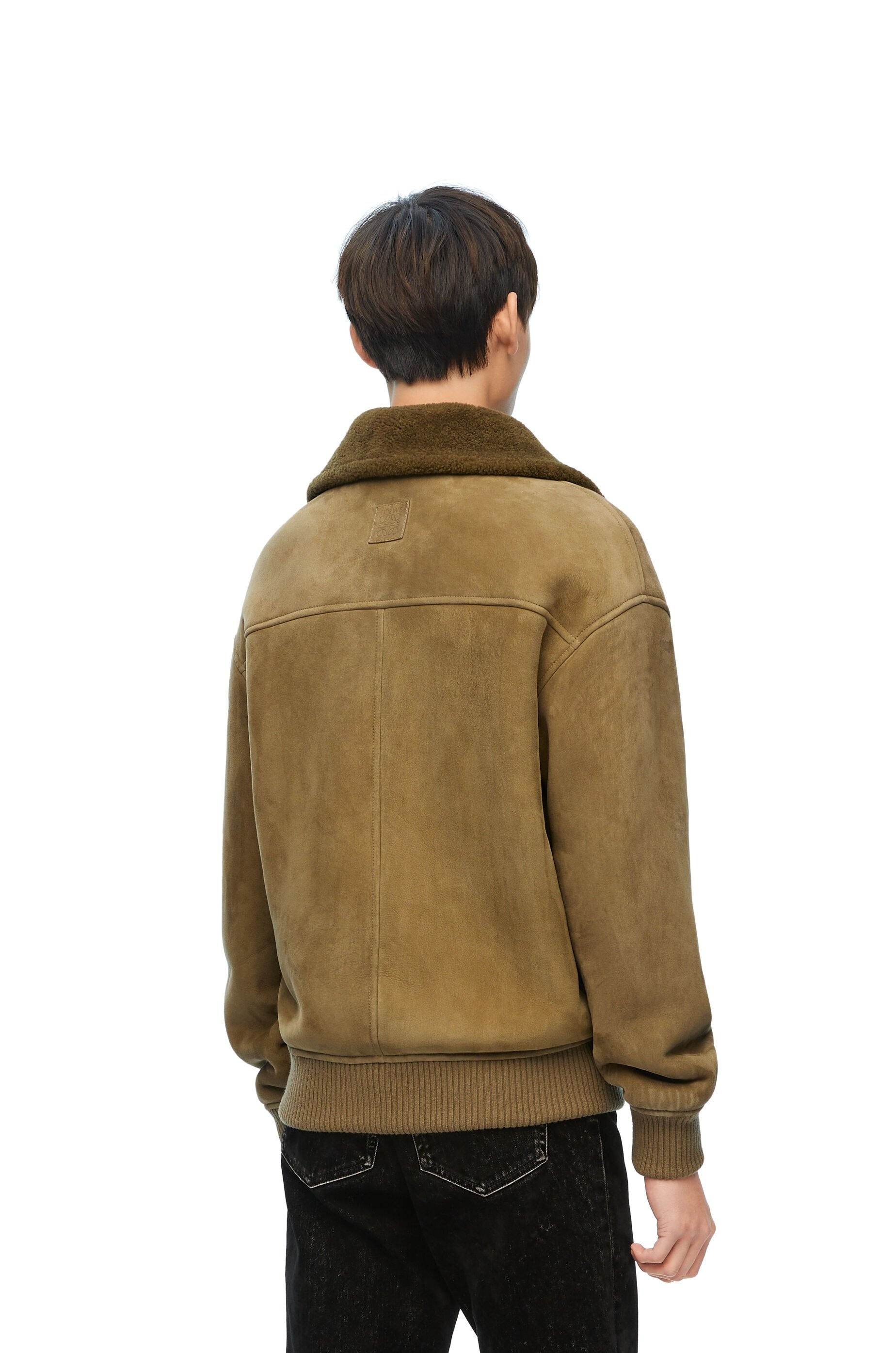 Bomber jacket in shearling - 4