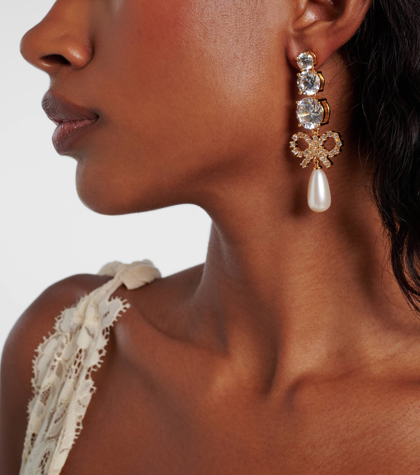 Embellished drop earrings - 6