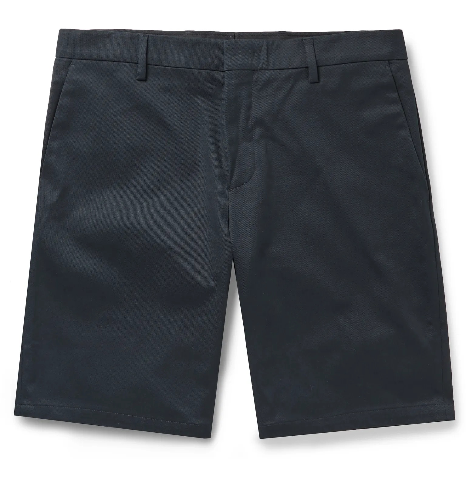 Cotton-Blend Twill Shorts - 6