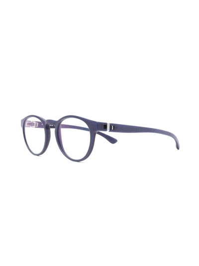 MYKITA textured circle frame glasses outlook