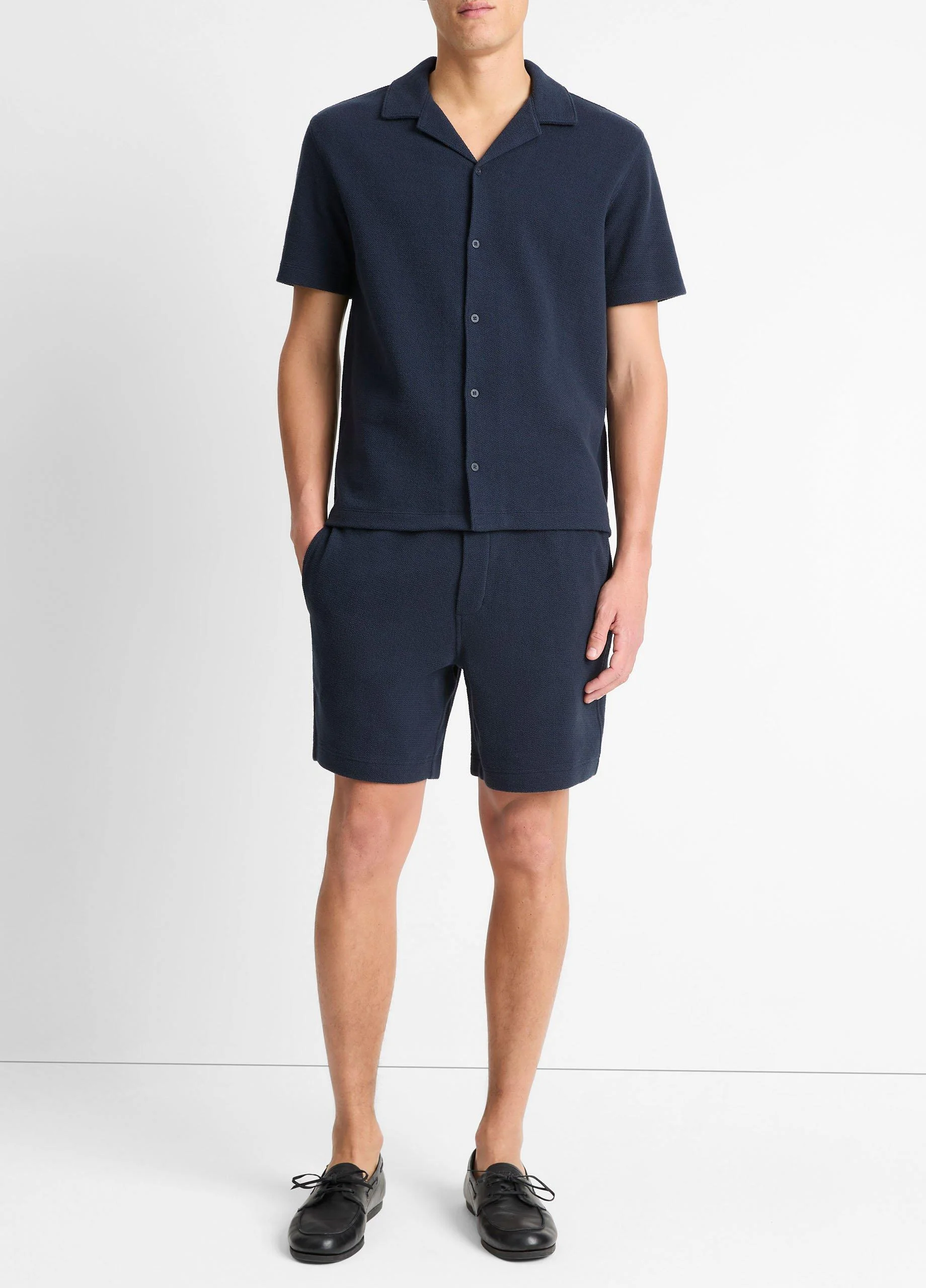 Cotton Bouclé Pull-On Short - 1