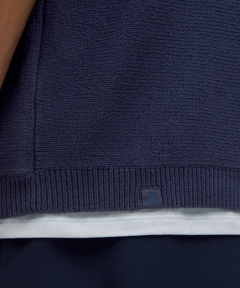 Cotton-Blend Knit Button Up Short-Sleeve Shirt 5