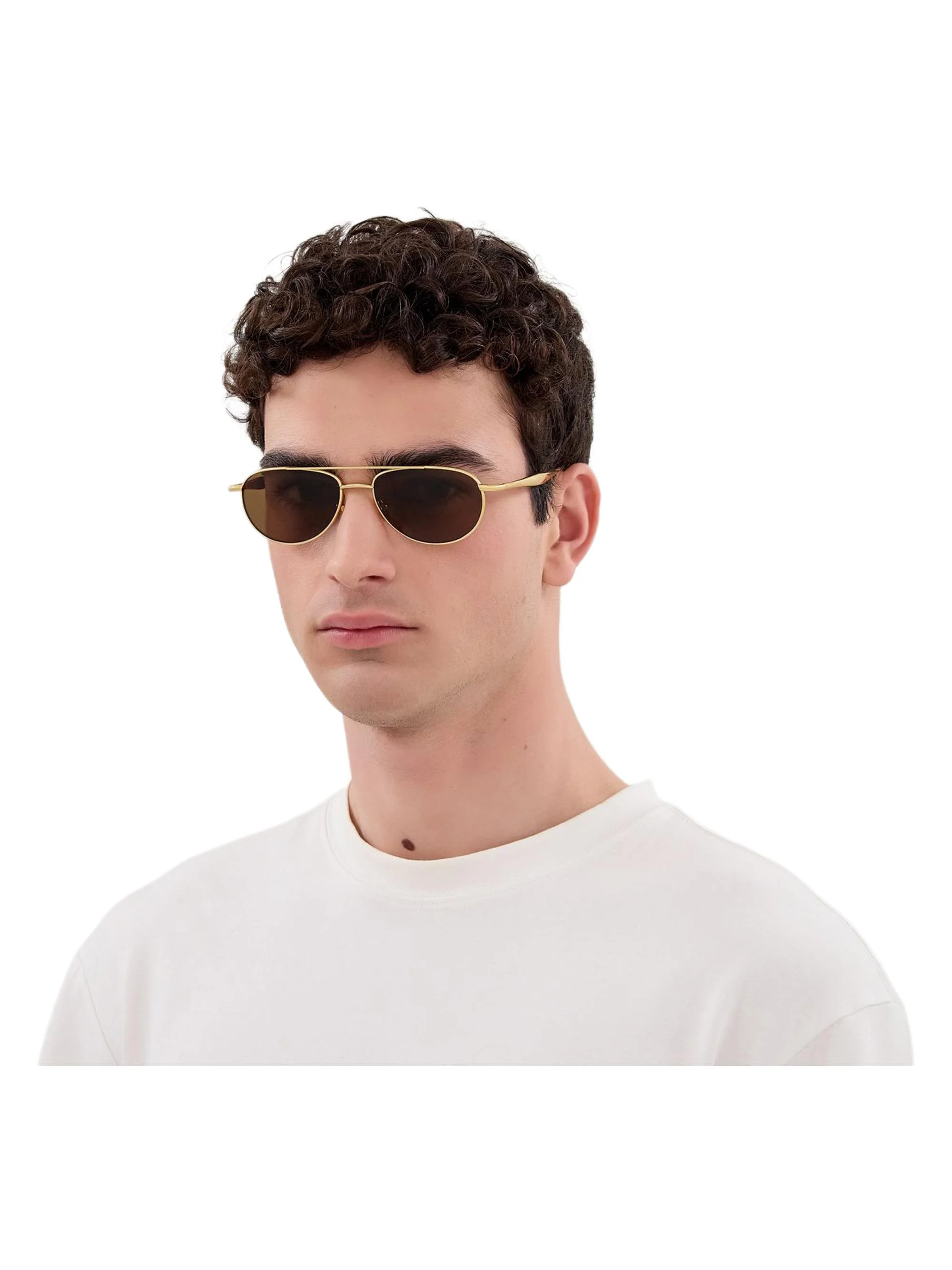 Women's Fin 56MM Aviator Sunglasses - Gold - 1