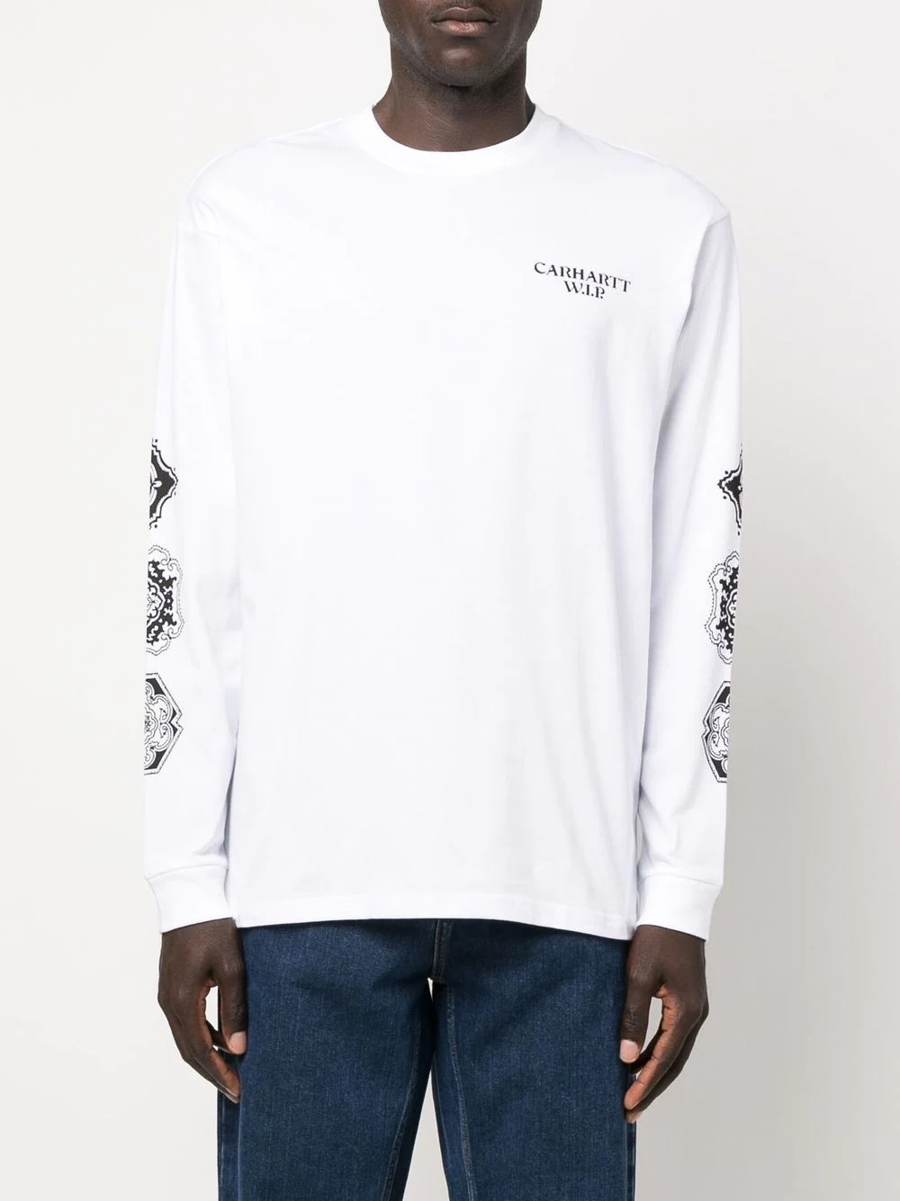 graphic print long sleeve T-shirt - 3