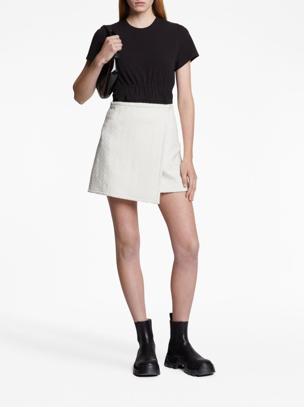 tweed wrap mini skirt - 2