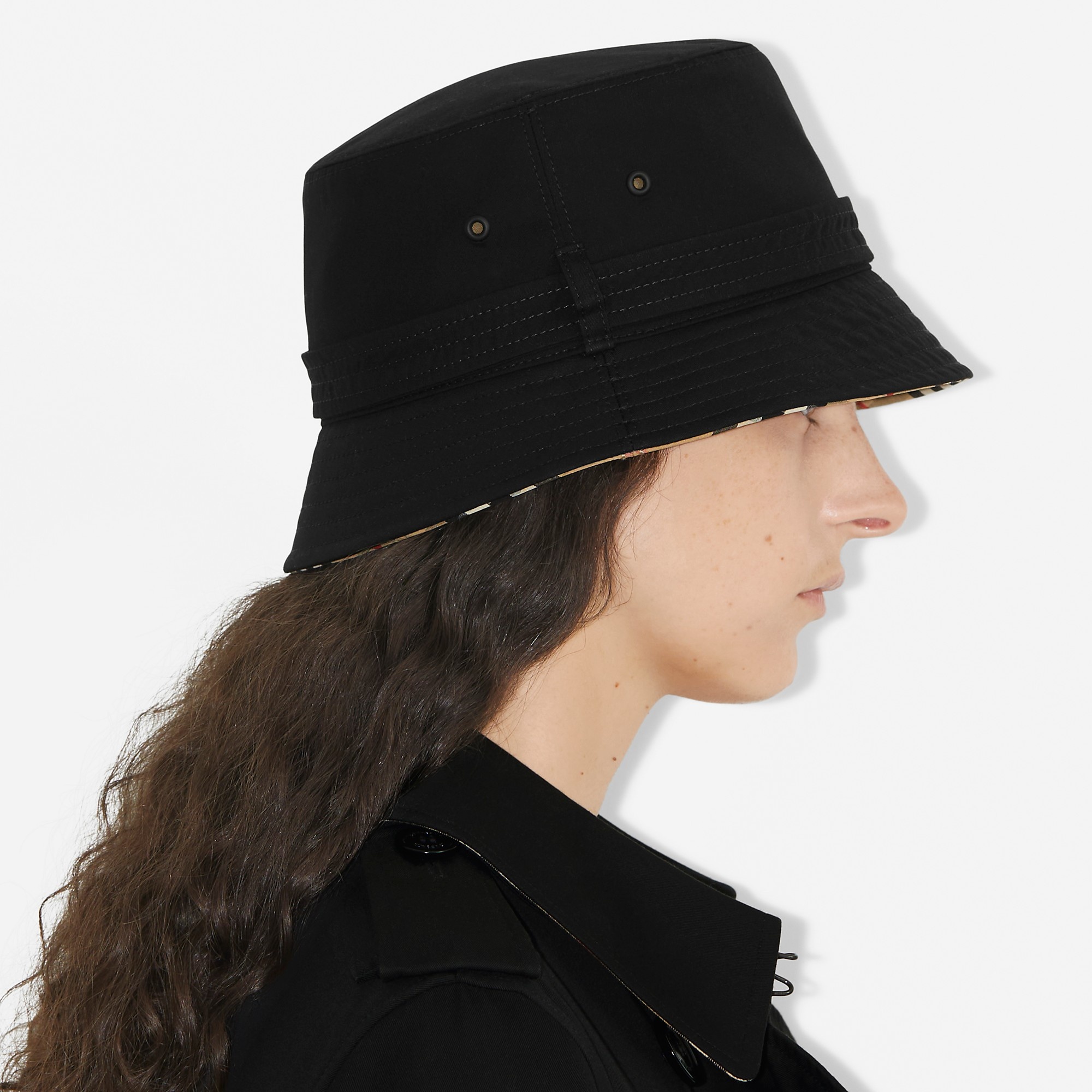 Cotton Gabardine Belted Bucket Hat - 2