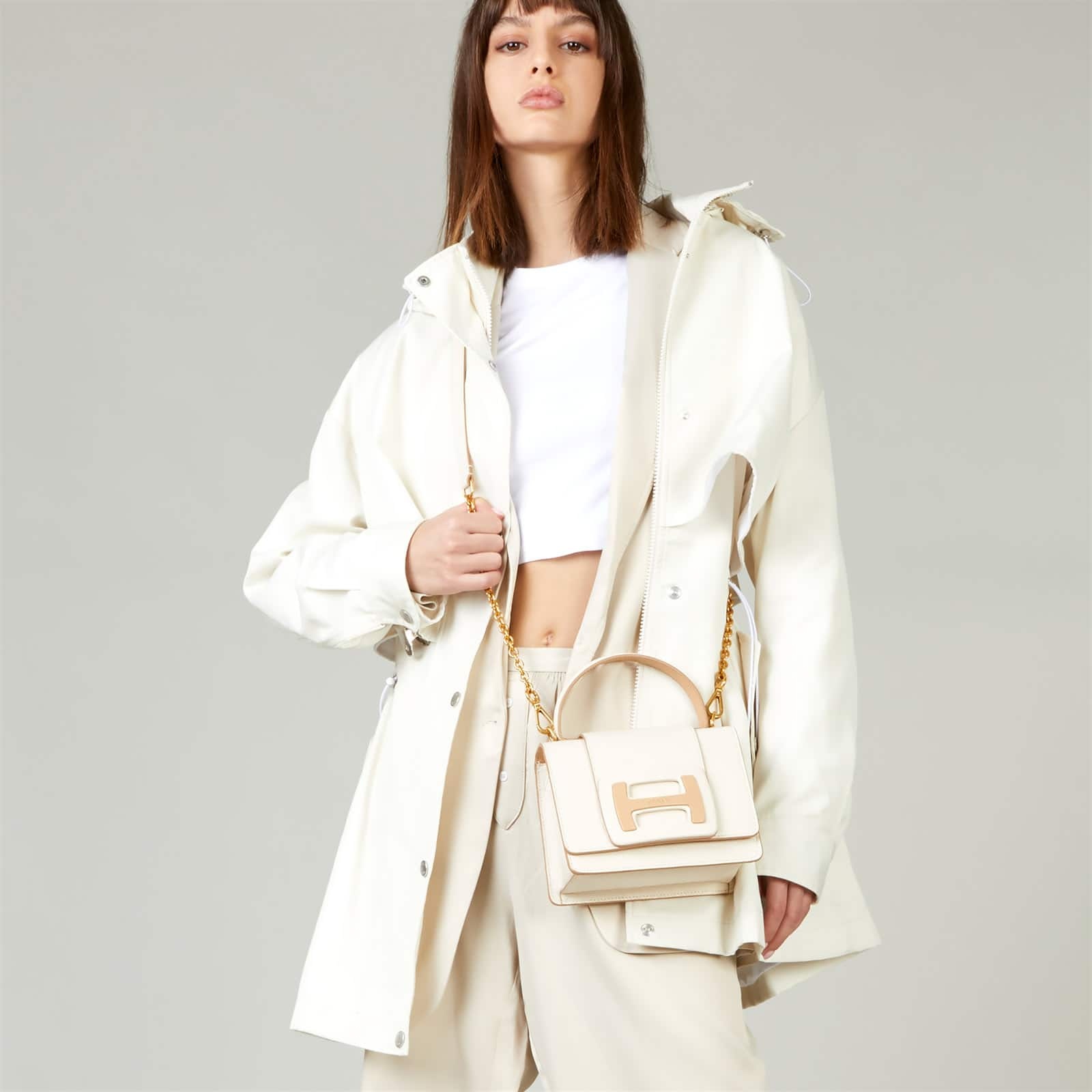 Hogan H-Bag Crossbody Bag Micro Ivory - 4