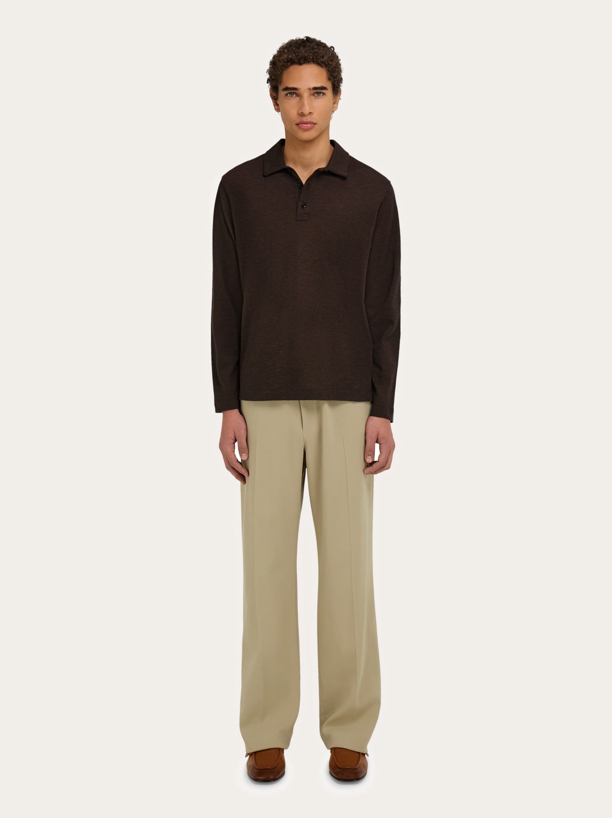 Long sleeve polo shirt - 5