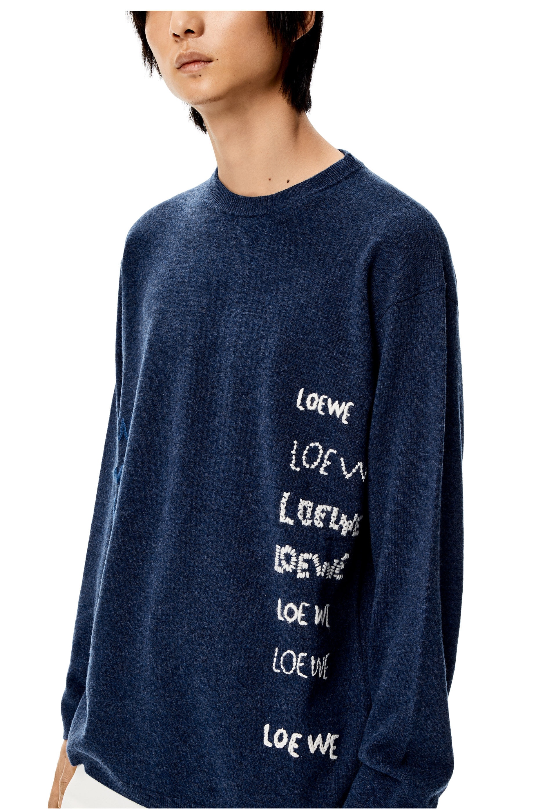 Embroidered sweater in wool - 5