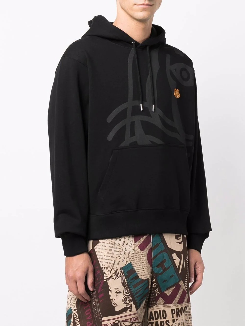 tiger logo hoodie - 3