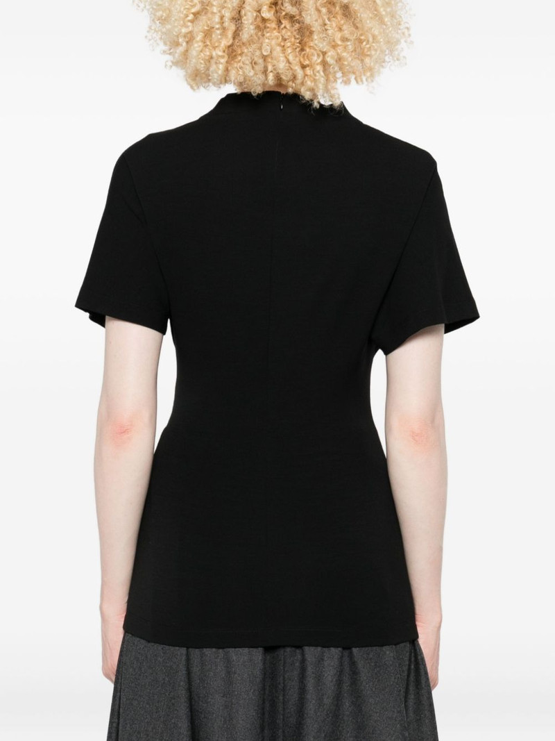 tie-front short-sleeve top 4