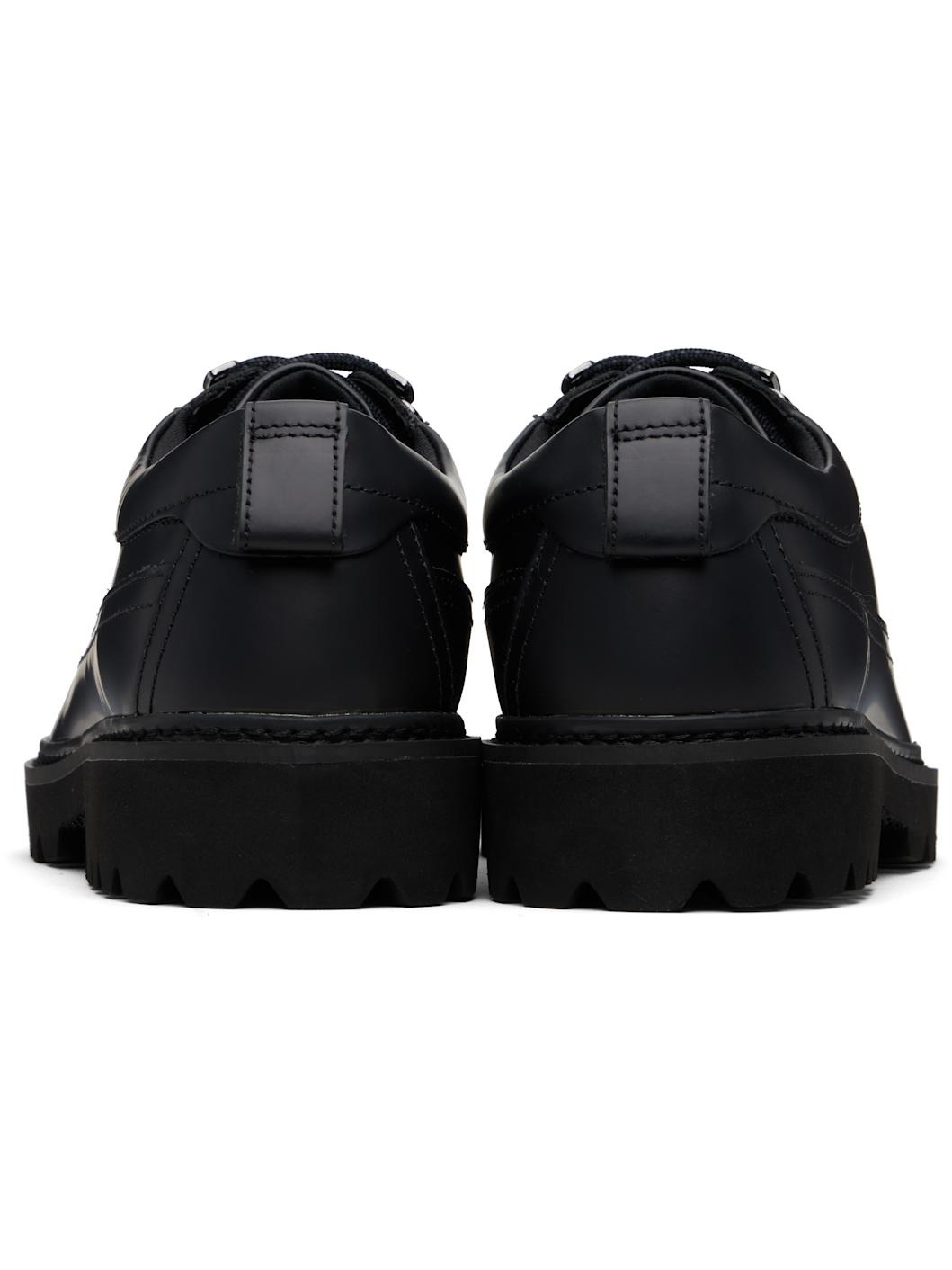 Black Lace-Up Derbys - 2