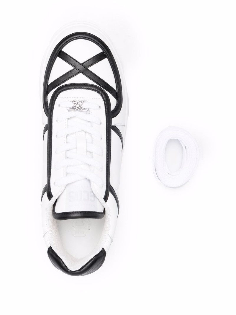 contrasting-trim sneakers 4