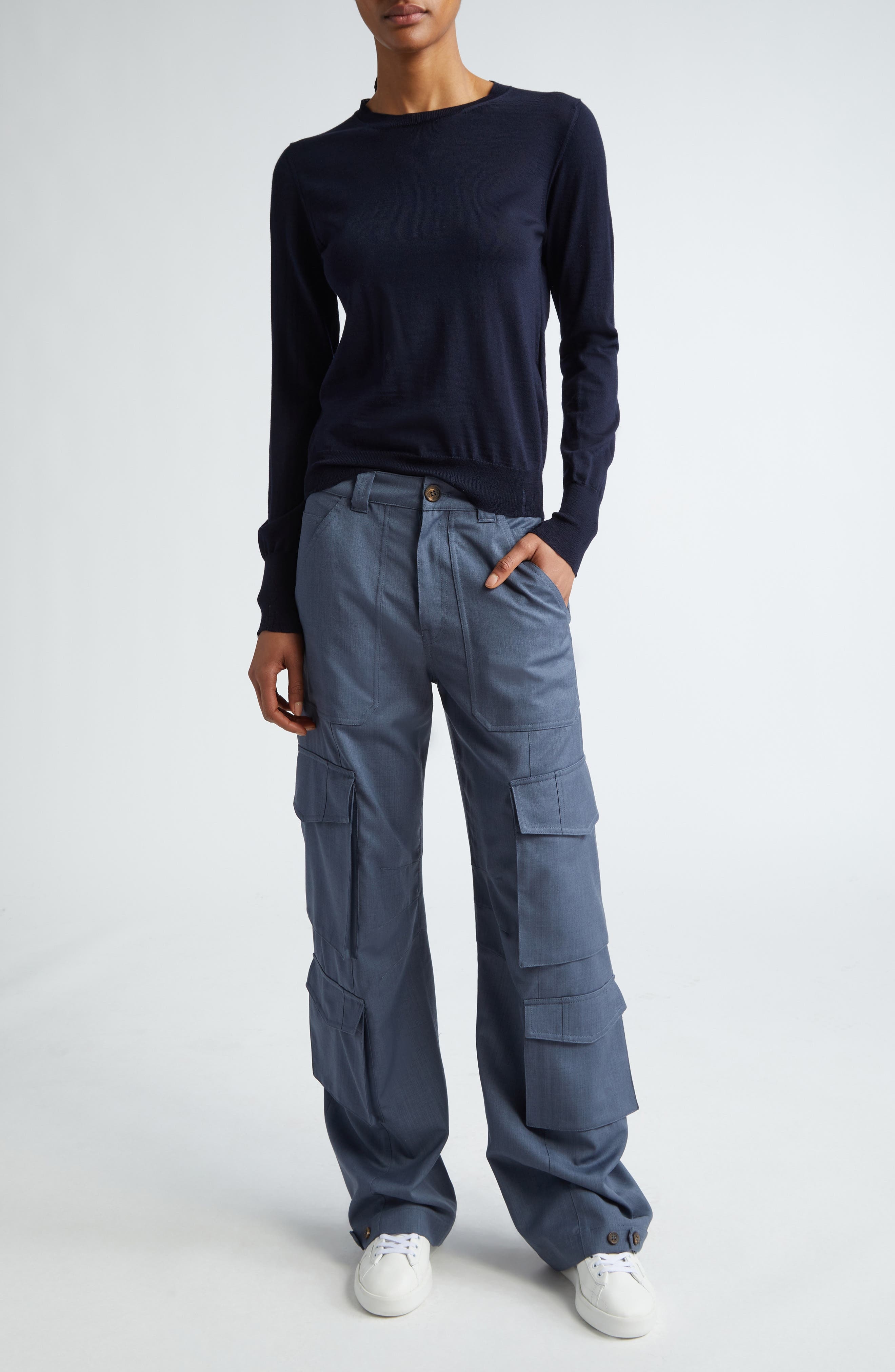 Golden Goose Virgin Wool Sweater in Navy at Nordstrom - 2