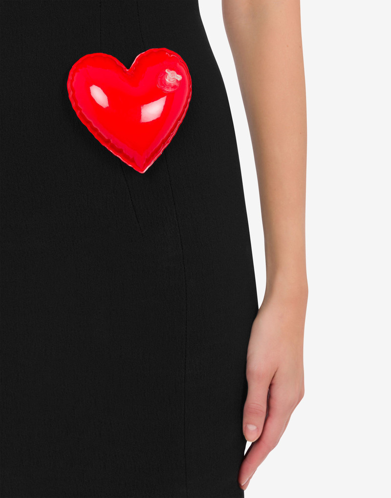 INFLATABLE HEARTS CRÊPE DRESS 4