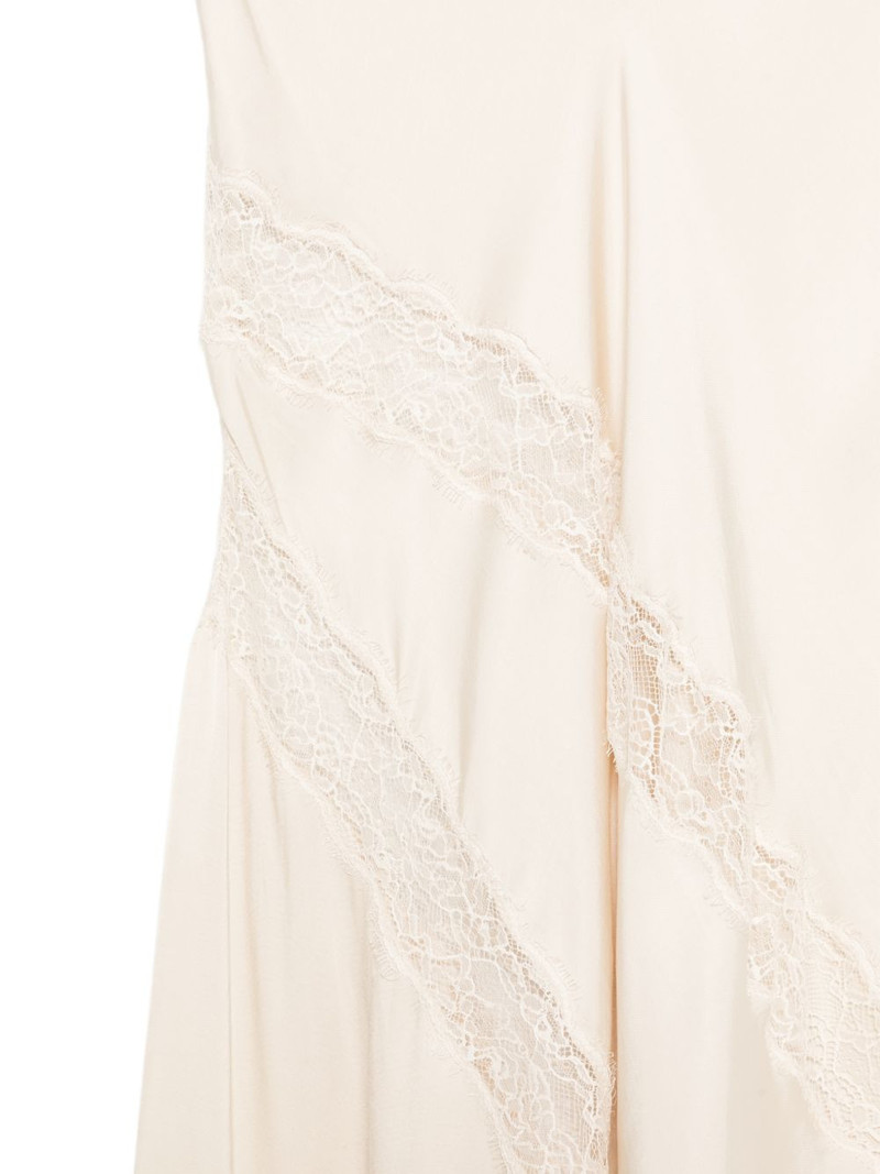 Rosetta lace-detail asymmetric midi skirt 3